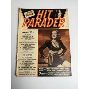 Vintage Hit Parader Magazine‎ February Dorothy Lamour Cover Charlton Publication
